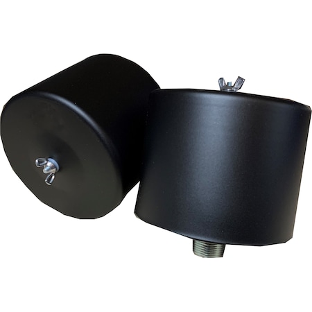 Industrial Gold 1 Inch Threaded Inlet, Air Compressor Silencer Housing CA-712114-FS